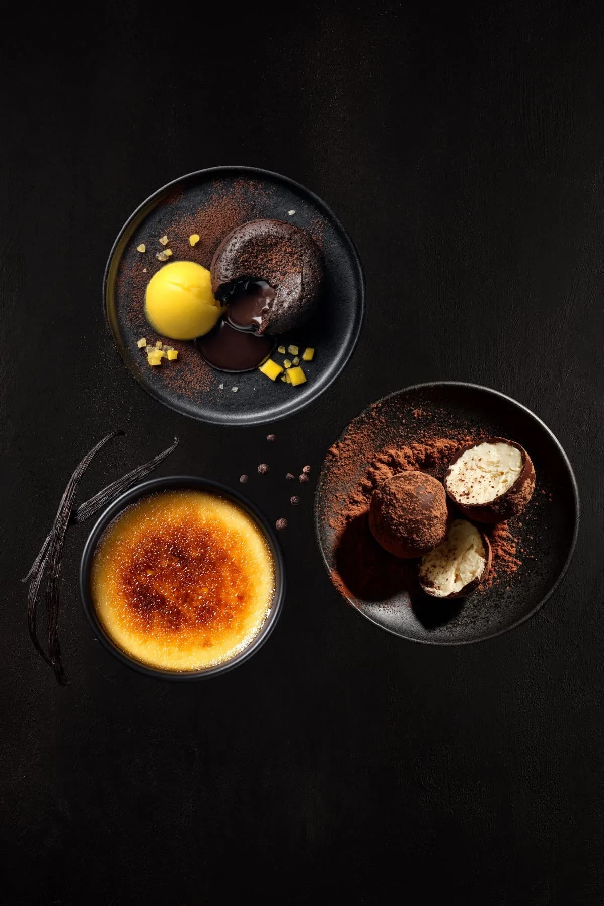 Dessert, angerichtet